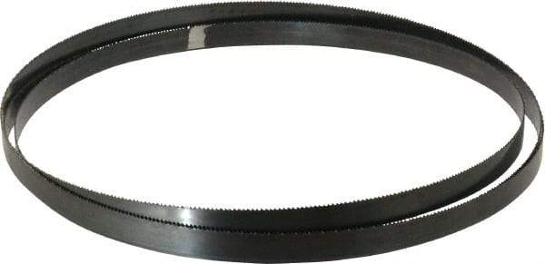 Disston - 10 TPI, 10' 10-1/2" Long x 3/4" Wide x 0.032" Thick, Welded Band Saw Blade - Carbon Steel, Toothed Edge, Raker Tooth Set, Hard Back, Contour Cutting - USA Tool & Supply