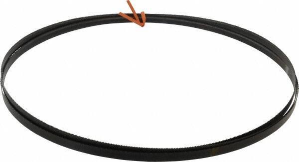 Disston - 14 TPI, 12' 6" Long x 1/2" Wide x 0.025" Thick, Welded Band Saw Blade - Carbon Steel, Toothed Edge, Raker Tooth Set, Hard Back, Contour Cutting - USA Tool & Supply