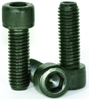 3/8-16 x 2-1/4 - Black Finish Heat Treated Alloy Steel - Cap Screws - Socket Head - USA Tool & Supply