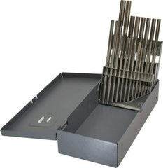 Alvord Polk - 1/16" to 3/8", Chucking Reamer Set - Straight Flute, Right Hand Cut, 21 Pieces - USA Tool & Supply