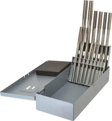 Alvord Polk - 0.123" to 0.4995", Chucking Reamer Set - Straight Flute, Right Hand Cut, 14 Pieces - USA Tool & Supply