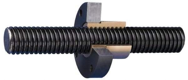 Keystone Threaded Products - 1-1/2-2-2/3 Acme, 6' Long, Alloy Steel Precision Acme Threaded Rod - Left Hand Thread, 2C Fit - USA Tool & Supply