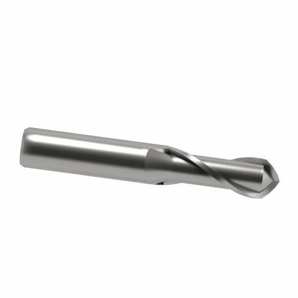 Accupro - 18mm Diam, 38mm LOC, 2 Flute Solid Carbide Ball End Mill - Uncoated, Single End, 100mm OAL, 18mm Shank Diam, Spiral Flute - USA Tool & Supply