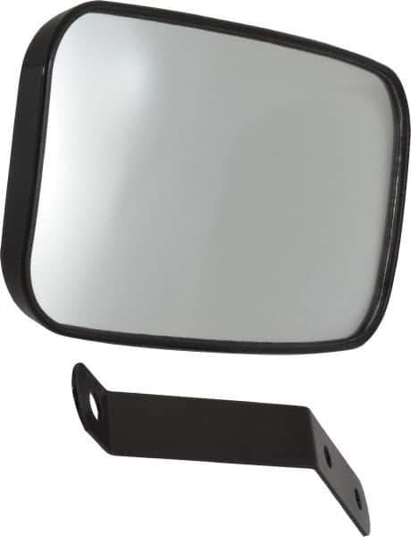 PRO-SAFE - Indoor & Outdoor Rectangular Vehicle/Utility Safety, Traffic & Inspection Mirrors - Glass Lens, 4" High - USA Tool & Supply