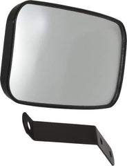 PRO-SAFE - Indoor & Outdoor Rectangular Vehicle/Utility Safety, Traffic & Inspection Mirrors - Glass Lens, 4" High - USA Tool & Supply