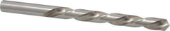 Made in USA - 3/8" 118° High Speed Steel Jobber Drill - Bright Finish, Left Hand Cut, Spiral Flute, Straight Shank, 5" OAL, Standard Point - USA Tool & Supply