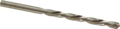 Made in USA - #7 118° High Speed Steel Jobber Drill - Bright Finish, Left Hand Cut, Spiral Flute, Straight Shank, 3-5/8" OAL, Standard Point - USA Tool & Supply