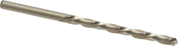 Made in USA - #20 118° High Speed Steel Jobber Drill - Bright Finish, Left Hand Cut, Spiral Flute, Straight Shank, 3-1/4" OAL, Standard Point - USA Tool & Supply