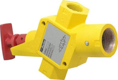 Parker - 1" NPT Safety Lockout Valve - 3-Way, 2 Position, Handle, 9.5 CV Rate, 250 Max psi & 160°F Max Temp - USA Tool & Supply