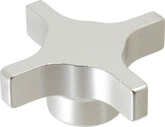 Gibraltar - 76.2mm Head Diam, 4 Point Lobed Knob - Aluminum - USA Tool & Supply