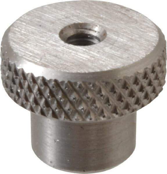 Gibraltar - 3/4" Head, Knurled Knob - Tapped Thru, Stainless Steel - USA Tool & Supply