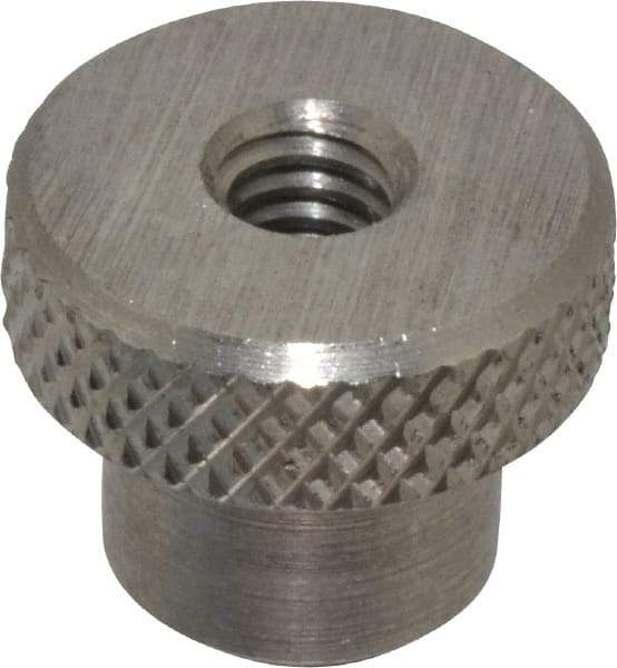 Gibraltar - 3/4" Head, Knurled Knob - Tapped Thru, Stainless Steel - USA Tool & Supply