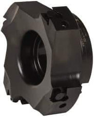 Kennametal - 4 Inserts, 4" Cut Diam, 1-1/4" Arbor Diam, 0.394" Max Depth of Cut, Indexable Square-Shoulder Face Mill - 0/90° Lead Angle, 1-3/4" High, BGHX 15L5... Insert Compatibility, Series Fix-Perfect - USA Tool & Supply