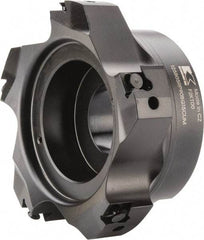 Kennametal - 5 Inserts, 5" Cut Diam, 1-1/2" Arbor Diam, 0.394" Max Depth of Cut, Indexable Square-Shoulder Face Mill - 0/90° Lead Angle, 60.45mm High, BGHX 15L5... Insert Compatibility, Series Fix-Perfect - USA Tool & Supply