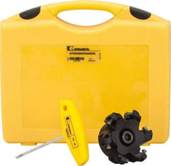 Kennametal - 3" Cut Diam, 1" Arbor Hole, 5mm Max Depth of Cut, 43° Indexable Chamfer & Angle Face Mill - 6 Inserts, OF.T64 Insert, Right Hand Cut, 6 Flutes, Through Coolant, Series KSOM - USA Tool & Supply