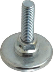 Tech Products - 1/2-13 Bolt Thread, Studded Pivotal Stud Mount Leveling Pad & Mount - 75 Max Lb Capacity, 2-1/8" Base Diam, 1-3/4" Thread Length - USA Tool & Supply