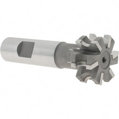 Whitney Tool Co. - 5/32" Radius, 5/16" Circle Diam, 1-5/16" Cutter Diam, 5/8" Cutting Width, Shank Connection, Concave Radius Cutter - 3/4" Shank Diam, 3-1/2" OAL, Carbide-Tipped, Uncoated, Profile Ground, 6 Teeth, Weldon Flat - USA Tool & Supply