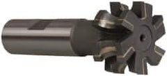 Whitney Tool Co. - 3/16" Radius, 3/8" Circle Diam, 1-3/8" Cutter Diam, 3/4" Cutting Width, Shank Connection, Concave Radius Cutter - 3/4" Shank Diam, 3-1/2" OAL, Carbide-Tipped, Uncoated, Profile Ground, 6 Teeth, Weldon Flat - USA Tool & Supply