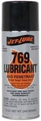 Jet-Lube - 12 oz Aerosol Thin Oily Film Penetrant/Lubricant - Clear Amber, Food Grade - USA Tool & Supply