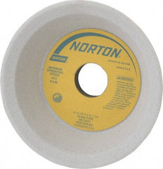 Norton - 6" Diam, 1-1/4" Hole Size, 2" Overall Thickness, 46 Grit, Type 11 Tool & Cutter Grinding Wheel - Coarse Grade, Aluminum Oxide, K Hardness, Vitrified Bond, 3,820 RPM - USA Tool & Supply