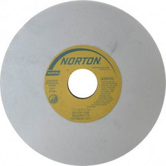 Norton - 7" Diam x 1-1/4" Hole x 1/2" Thick, J Hardness, 120 Grit Surface Grinding Wheel - Aluminum Oxide, Type 1, Fine Grade, 3,600 Max RPM, Vitrified Bond, No Recess - USA Tool & Supply