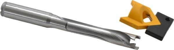 Kennametal - 13 to 13.49mm Diam, 5xD, 67.56mm Max Depth, 9/16" Shank Diam, 82.3mm Flute, 133.35mm OAL, Replaceable Tip Drill - KTIP05156HP Insert, P Seat Size, Series KenTIP - USA Tool & Supply