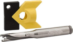 Kennametal - 7.94 to 8.49mm Diam, 3xD, 25.4mm Max Depth, 3/8" Shank Diam, 32.77mm Flute, 79.38mm OAL, Replaceable Tip Drill - KTIP03125HP Insert, F Seat Size, Series KenTIP - USA Tool & Supply