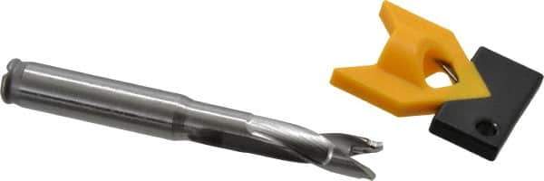 Kennametal - 10 to 10.49mm Diam, 3xD, 31.5mm Max Depth, 7/16" Shank Diam, 41.4mm Flute, 92.08mm OAL, Replaceable Tip Drill - KTIP03946HP Insert, J Seat Size, Series KenTIP - USA Tool & Supply
