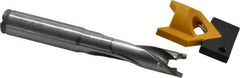 Kennametal - 13.5 to 13.99mm Diam, 3xD, 41.91mm Max Depth, 9/16" Shank Diam, 55.63mm Flute, 107.95mm OAL, Replaceable Tip Drill - KTIP05469HP Insert, Q Seat Size, Series KenTIP - USA Tool & Supply