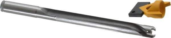 Kennametal - 14 to 14.49mm Diam, 8xD, 116mm Max Depth, 9/16" Shank Diam, 136.4mm Flute, 187.33mm OAL, Replaceable Tip Drill - KTIP05625HP Insert, R Seat Size, Series KenTIP - USA Tool & Supply