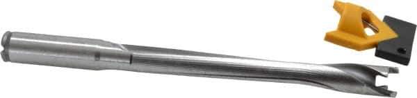 Kennametal - 15 to 15.99mm Diam, 8xD, 128mm Max Depth, 5/8" Shank Diam, 143.4mm Flute, 196.85mm OAL, Replaceable Tip Drill - KTIP05938HP Insert, T Seat Size, Series KenTIP - USA Tool & Supply