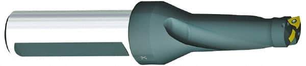 Kennametal - 4.38" Max Drill Depth, 4xD, 1.0937" Diam, Indexable Insert Drill - 2 Inserts, 1-1/4" Shank Diam, Straight Shank - USA Tool & Supply