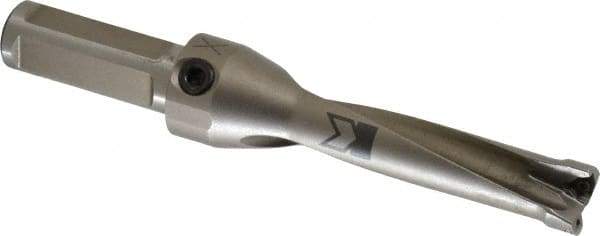Kennametal - 76.2mm Max Drill Depth, 4xD, 3/4" Diam, Indexable Insert Drill - 2 Inserts, 3/4" Shank Diam, Straight Shank - USA Tool & Supply