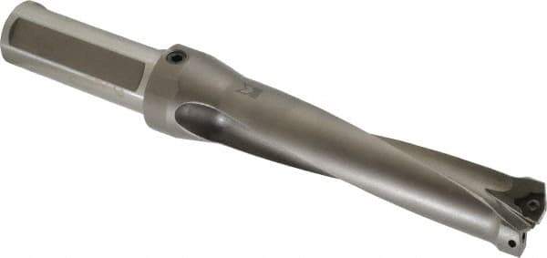 Kennametal - 5-1/4" Max Drill Depth, 4xD, 1.3126" Diam, Indexable Insert Drill - 2 Inserts, 1-1/4" Shank Diam, Straight Shank - USA Tool & Supply