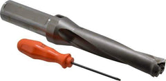 Kennametal - 4-3/4" Max Drill Depth, 4xD, 1.1874" Diam, Indexable Insert Drill - 2 Inserts, 1-1/4" Shank Diam, Straight Shank - USA Tool & Supply