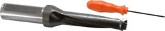 Kennametal - 4-1/4" Max Drill Depth, 4xD, 1.0626" Diam, Indexable Insert Drill - 2 Inserts, 1-1/4" Shank Diam, Straight Shank - USA Tool & Supply