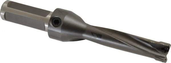 Kennametal - 2-3/4" Max Drill Depth, 4xD, 11/16" Diam, Indexable Insert Drill - 2 Inserts, 3/4" Shank Diam, Straight Shank - USA Tool & Supply