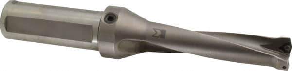 Kennametal - 101.6mm Max Drill Depth, 4xD, 25.4mm Diam, Indexable Insert Drill - 2 Inserts, 1-1/4" Shank Diam, Straight Shank - USA Tool & Supply
