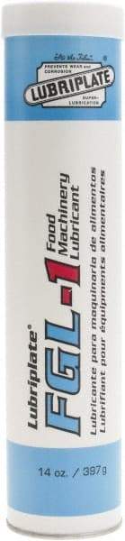 Lubriplate - 14.5 oz Cartridge Aluminum General Purpose Grease - Food Grade, 360°F Max Temp, NLGIG 1, - USA Tool & Supply