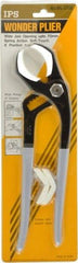 Value Collection - 12" OAL, 2-1/4" Jaw Length x 3-3/4" Jaw Width, 8 Position Tongue & Groove Pliers - Soft Curved Jaws, Standard Head - USA Tool & Supply