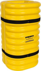 Eagle - 24" Wide x 24" Deep x 42" High, High Density Polyethylene Column Protector - Fits 12" Columns, Yellow - USA Tool & Supply