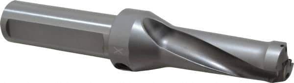 Kennametal - 2.35" Max Drill Depth, 2.5xD, 23.8mm Diam, Indexable Insert Drill - 2 Inserts, 1" Shank Diam, Straight Shank - USA Tool & Supply