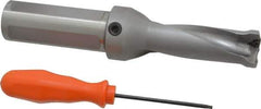 Kennametal - 2.85" Max Drill Depth, 2.5xD, 28.6mm Diam, Indexable Insert Drill - 2 Inserts, 1-1/4" Shank Diam, Straight Shank - USA Tool & Supply