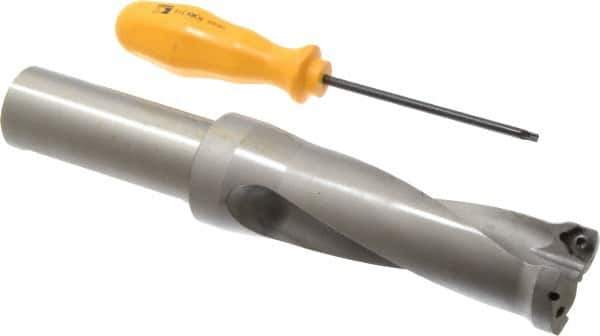 Kennametal - 3-3/4" Max Drill Depth, 2.5xD, 38.1mm Diam, Indexable Insert Drill - 2 Inserts, 1-1/4" Shank Diam, Straight Shank - USA Tool & Supply