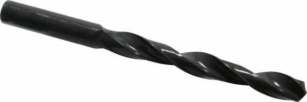 Interstate - 10.2mm 118° High Speed Steel Jobber Drill - Oxide Finish, Right Hand Cut, Spiral Flute, Straight Shank, 5-15/64" OAL, Standard Point - USA Tool & Supply