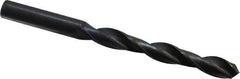 Interstate - 10.5mm 118° High Speed Steel Jobber Drill - Oxide Finish, Right Hand Cut, Spiral Flute, Straight Shank, 133mm OAL, Standard Point - USA Tool & Supply