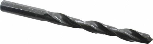 Interstate - 11.1mm 118° High Speed Steel Jobber Drill - Oxide Finish, Right Hand Cut, Spiral Flute, Straight Shank, 140mm OAL, Standard Point - USA Tool & Supply