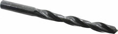Interstate - 11.1mm 118° High Speed Steel Jobber Drill - Oxide Finish, Right Hand Cut, Spiral Flute, Straight Shank, 140mm OAL, Standard Point - USA Tool & Supply