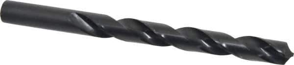 Interstate - 12.9mm 118° High Speed Steel Jobber Drill - Oxide Finish, Right Hand Cut, Spiral Flute, Straight Shank, 152mm OAL, Standard Point - USA Tool & Supply