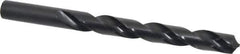 Interstate - 12.9mm 118° High Speed Steel Jobber Drill - Oxide Finish, Right Hand Cut, Spiral Flute, Straight Shank, 152mm OAL, Standard Point - USA Tool & Supply